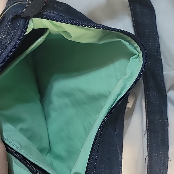 Denim Purse made from upcycled Rich & Skinny jeans - Picture 4 of 5